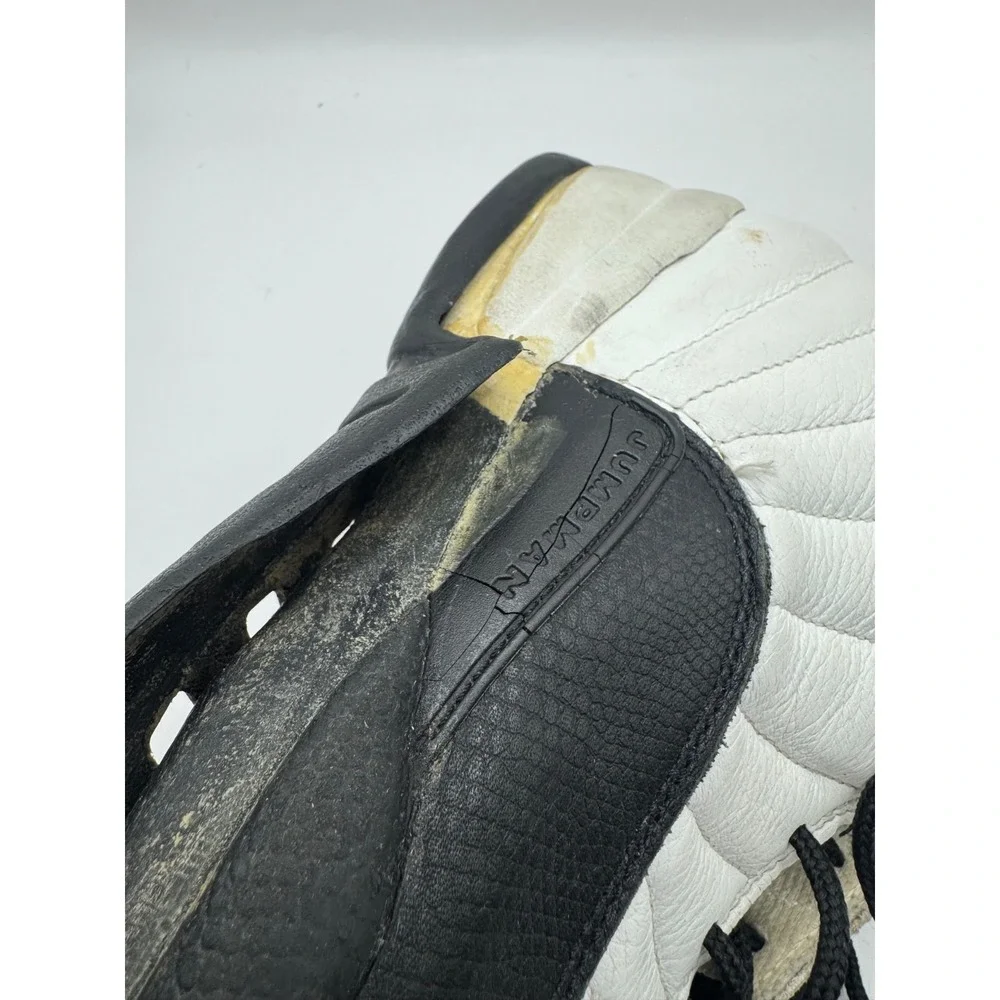 VTG 1996 Nike Air Jordan 12 Taxi OG Mens 12 White Black 130690-101 As Is